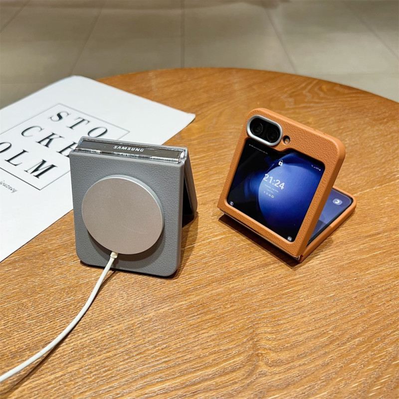 Hülle Samsung Galaxy Z Flip 7 Fe Lederstruktur