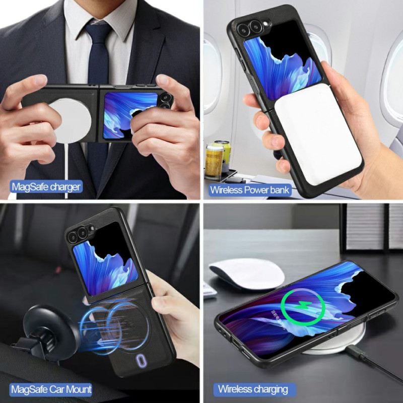 Hülle Samsung Galaxy Z Flip 7 Fe Magnetisch Mit Abnehmbarem Kartenhalter