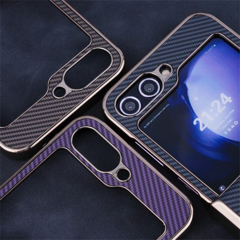 Hülle Samsung Galaxy Z Flip 7 Fe Magnetische Carbonfaser-textur