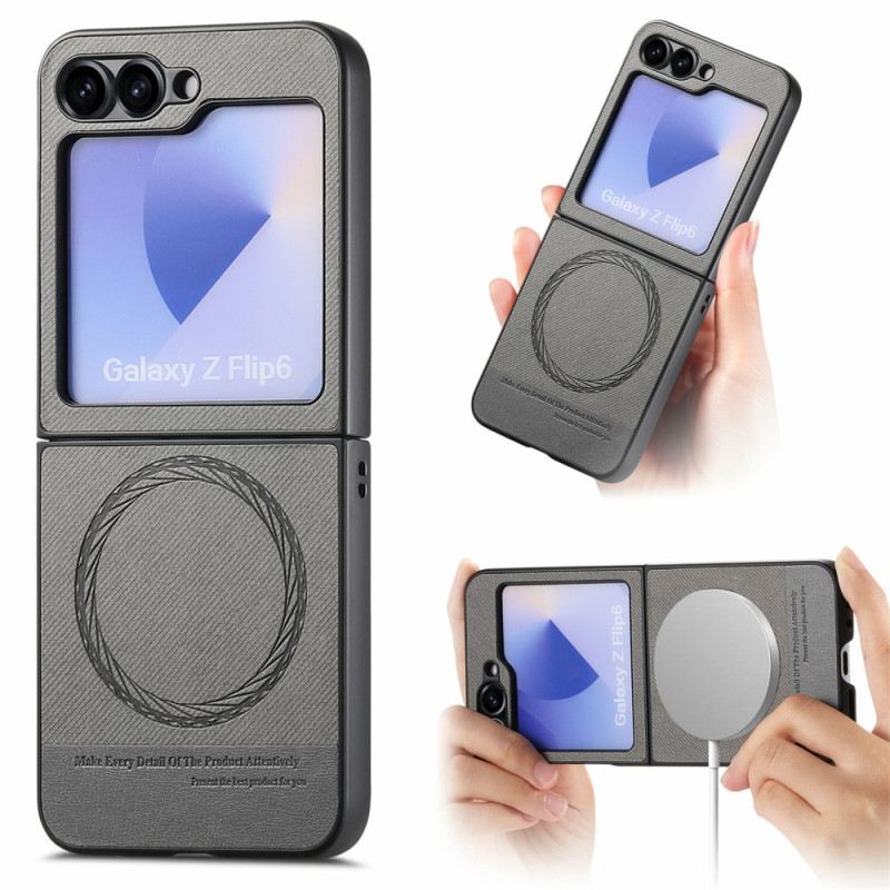 Hülle Samsung Galaxy Z Flip 7 Fe Magsafe Kompatible Denim-textur