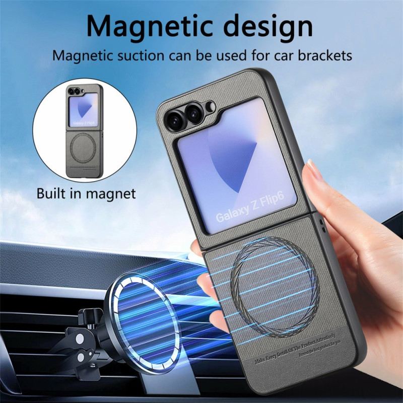 Hülle Samsung Galaxy Z Flip 7 Fe Magsafe Kompatible Denim-textur