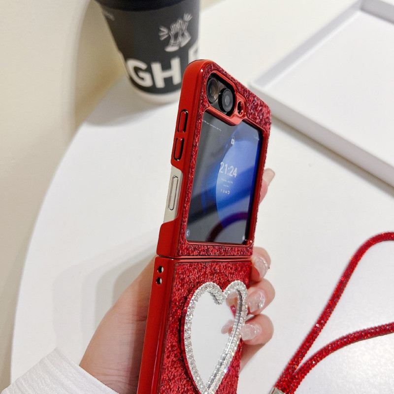 Hülle Samsung Galaxy Z Flip 7 Fe Spiegel Und Tragegurt