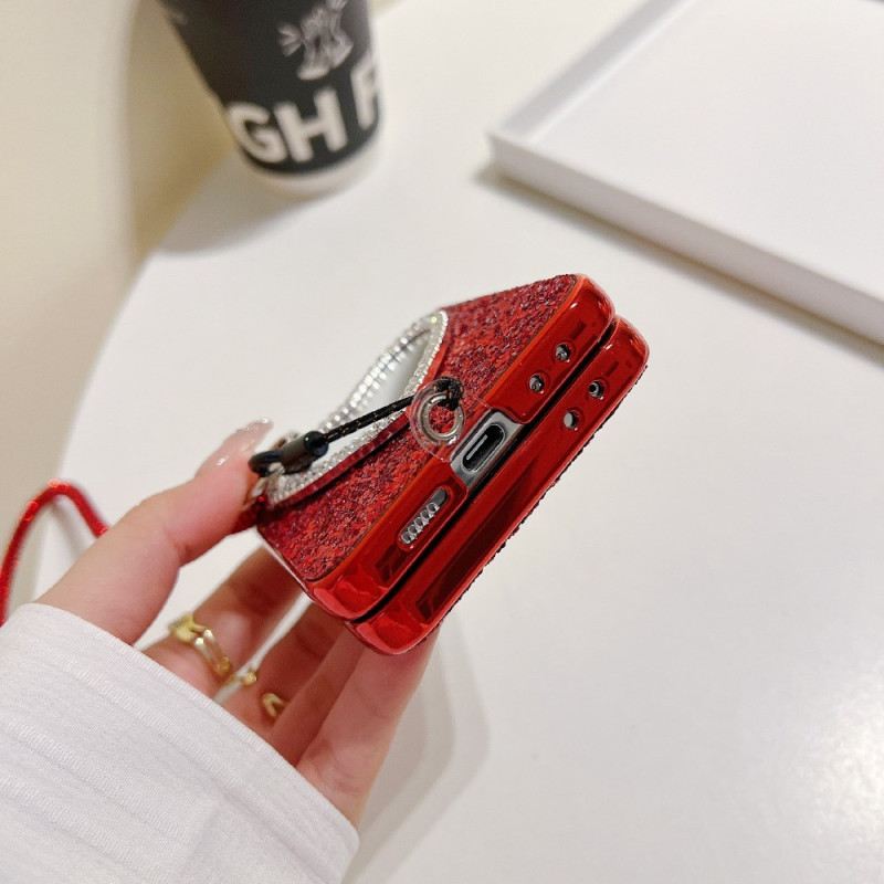 Hülle Samsung Galaxy Z Flip 7 Fe Spiegel Und Tragegurt