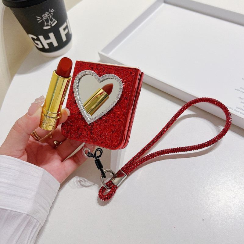 Hülle Samsung Galaxy Z Flip 7 Fe Spiegel Und Tragegurt