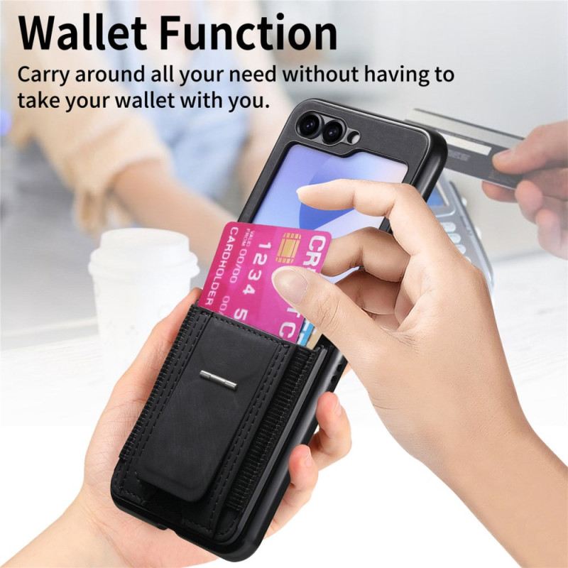 Hülle Samsung Galaxy Z Flip 7 Fe Ständer Und Kartenhalter