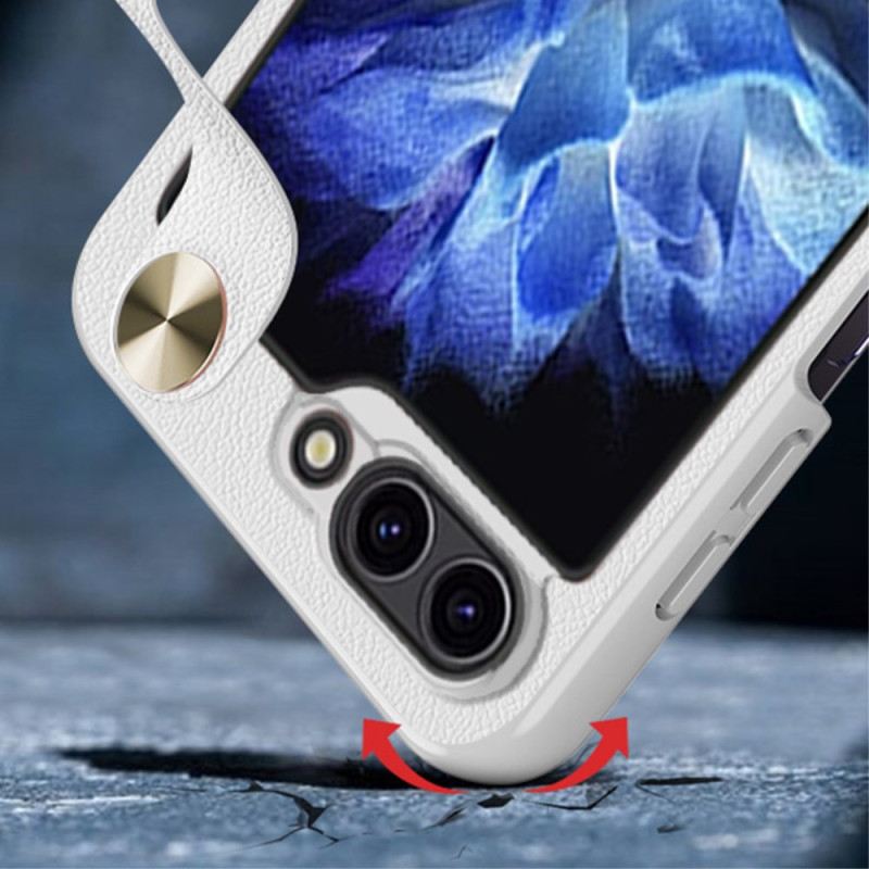 Hülle Samsung Galaxy Z Flip 7 Fe Ultradünnes Gkk-lederarmband