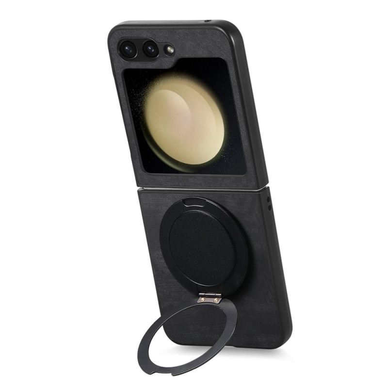 Hülle Samsung Galaxy Z Flip 7 Fe Wildlederoptik Mit Drehbarem Ständer