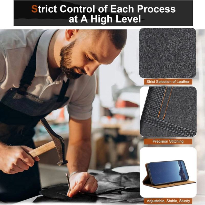 Flip Case Oppo Reno 14f 5g Handyhülle Karomuster