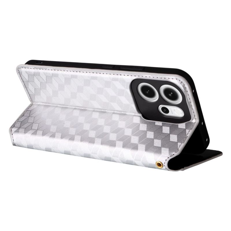 Flip Case Oppo Reno 14f 5g Rautenmuster