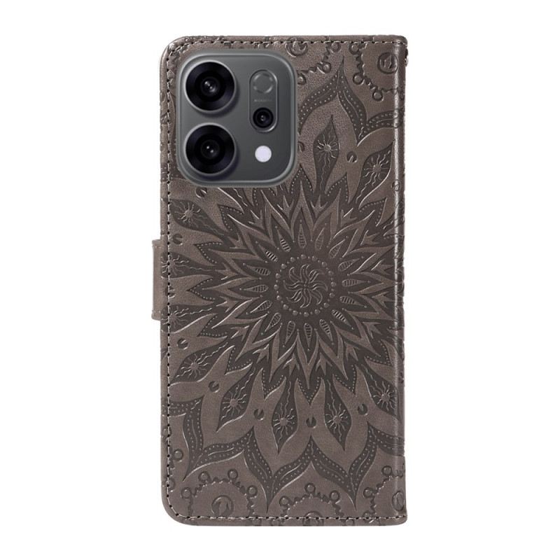 Lederhüllen Für Oppo Reno 14f 5g Flamboyantes Mandala