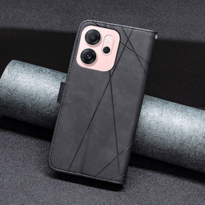 Lederhüllen Für Oppo Reno 14f 5g Geometrisch Binfen Color