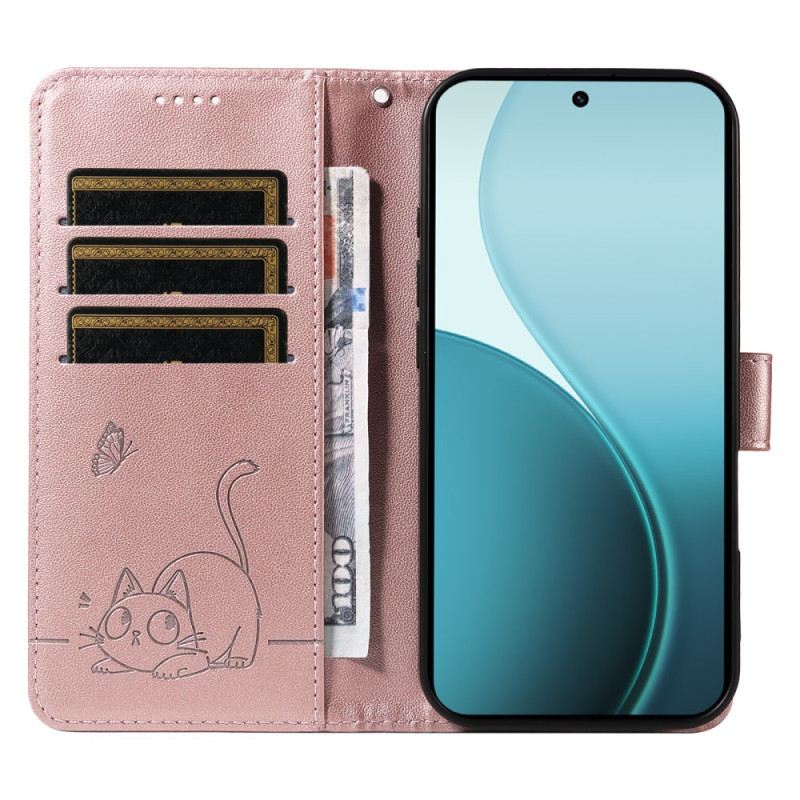 Lederhüllen Oppo Reno 14f 5g Katze