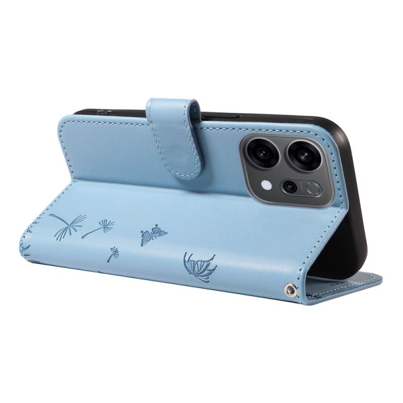 Lederhüllen Oppo Reno 14f 5g Löwenzahn Mit Lanyard