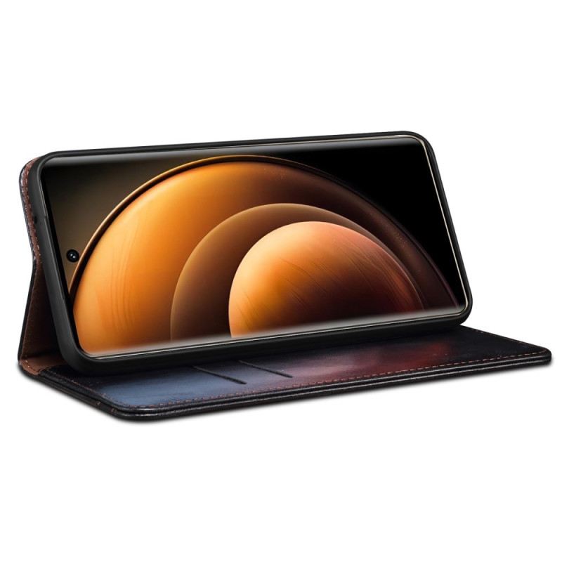 Flip Case Vivo X100 Pro Gewachstes Kunstleder