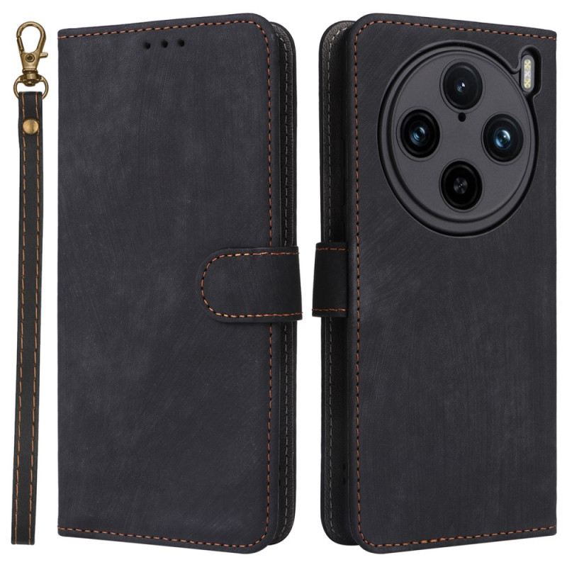 Lederhüllen Für Vivo X100 Pro Armband In Wildlederoptik