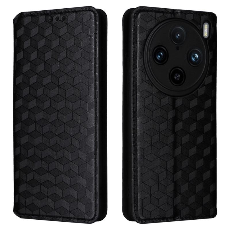 Lederhüllen Für Vivo X100 Pro Rautenmuster