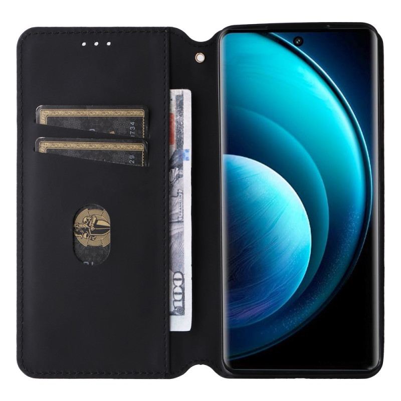 Lederhüllen Für Vivo X100 Pro Rautenmuster