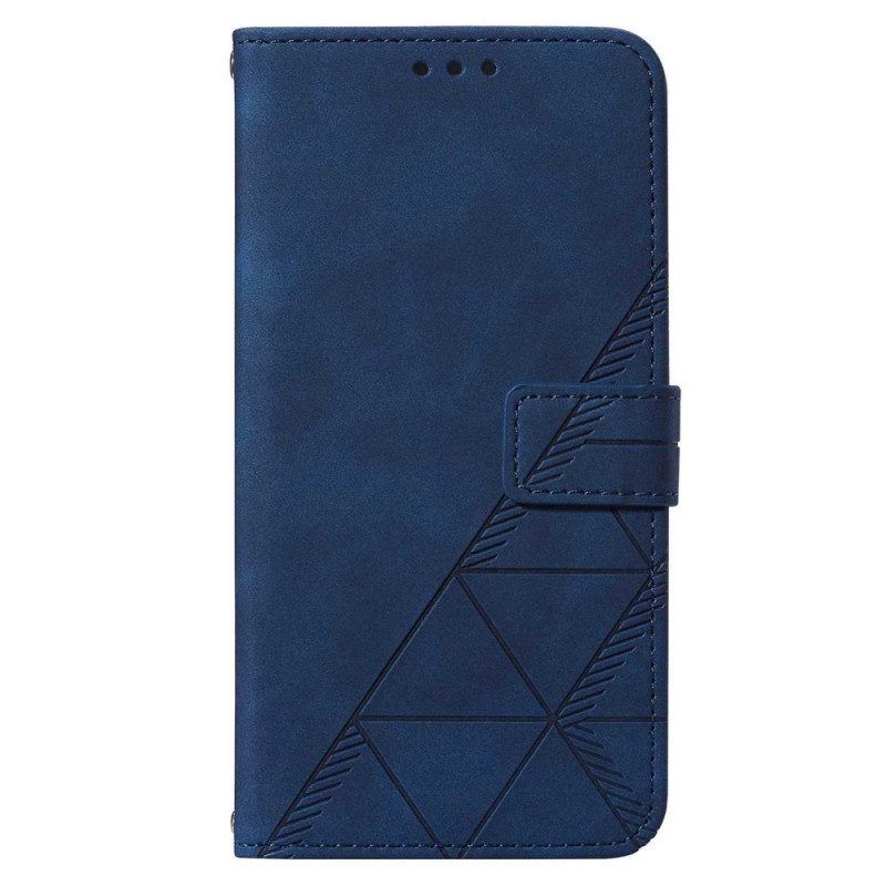 Flip Case Für Samsung Galaxy S23 5G Mit Kordel Riemendreiecke
