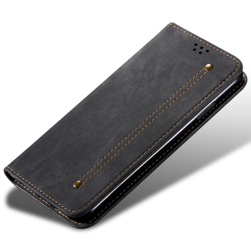 Flip Case Realme C55 Handyhülle Denim-stoff