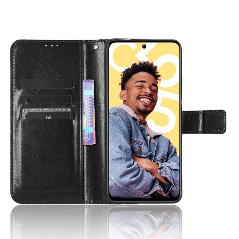 Lederhüllen Für Realme C55 Armband Aus Auffälligem Kunstleder