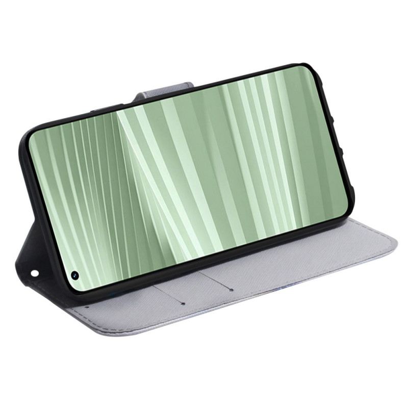 Lederhüllen Realme C55 Aquarellwolf