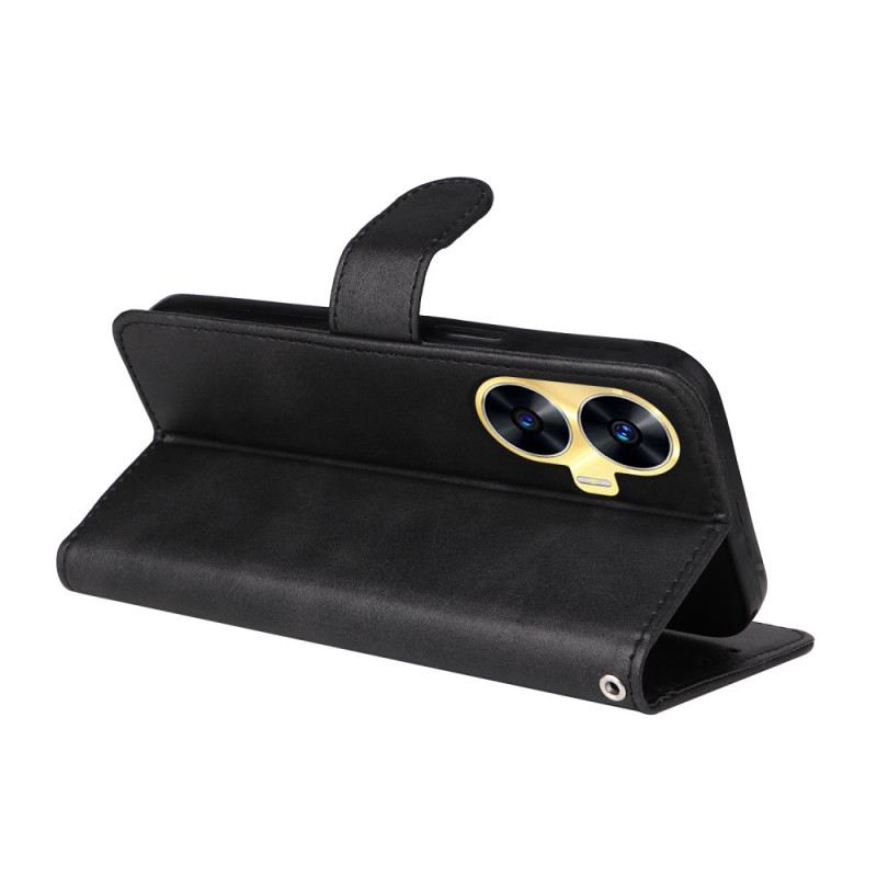 Lederhüllen Realme C55 Armband Mit Lederstruktur