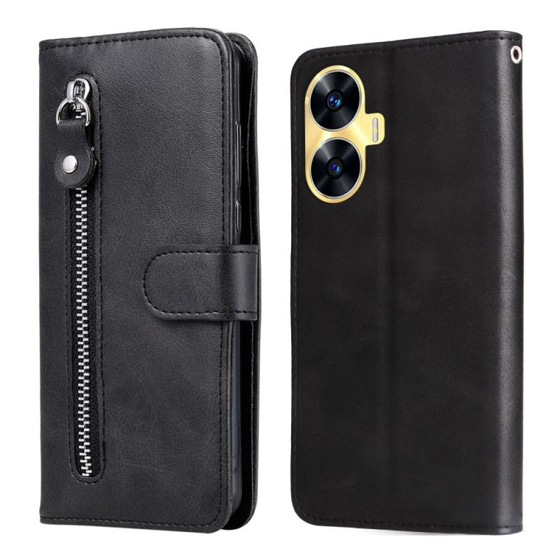 Lederhüllen Realme C55 Armband Mit Münzfach Vorne