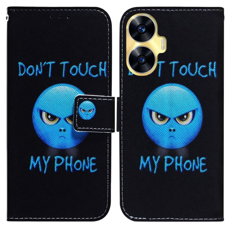 Lederhüllen Realme C55 Handyhülle Emoji-telefon