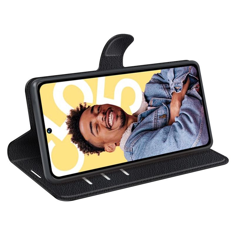 Lederhüllen Realme C55 Handyhülle Klassisches Litschi-kunstleder