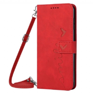 Lederhüllen Realme C55 Lächeln Mit Schultergurt