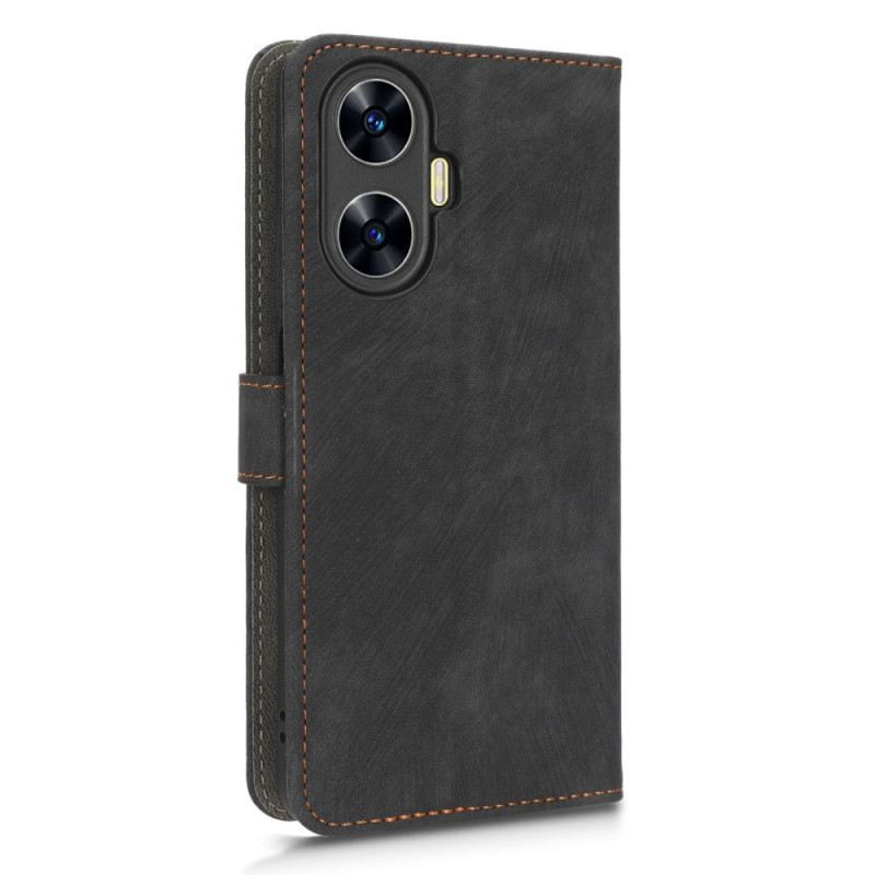 Lederhüllen Realme C55 Rfid-schutz-geldbörse Mit Riemen