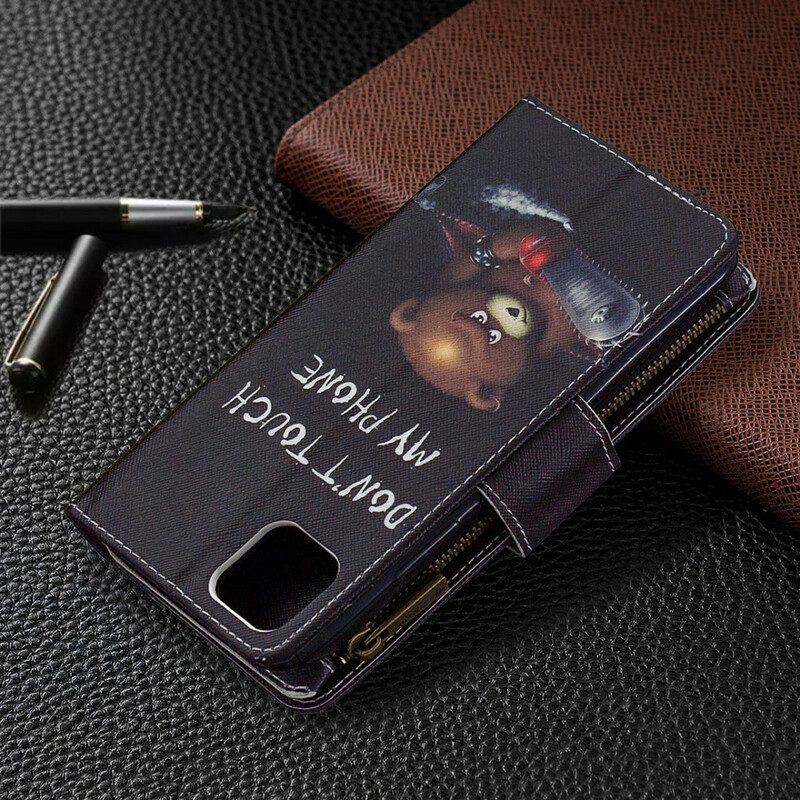 Flip Case Für Realme C11 Taschenbär Mit Reißverschluss