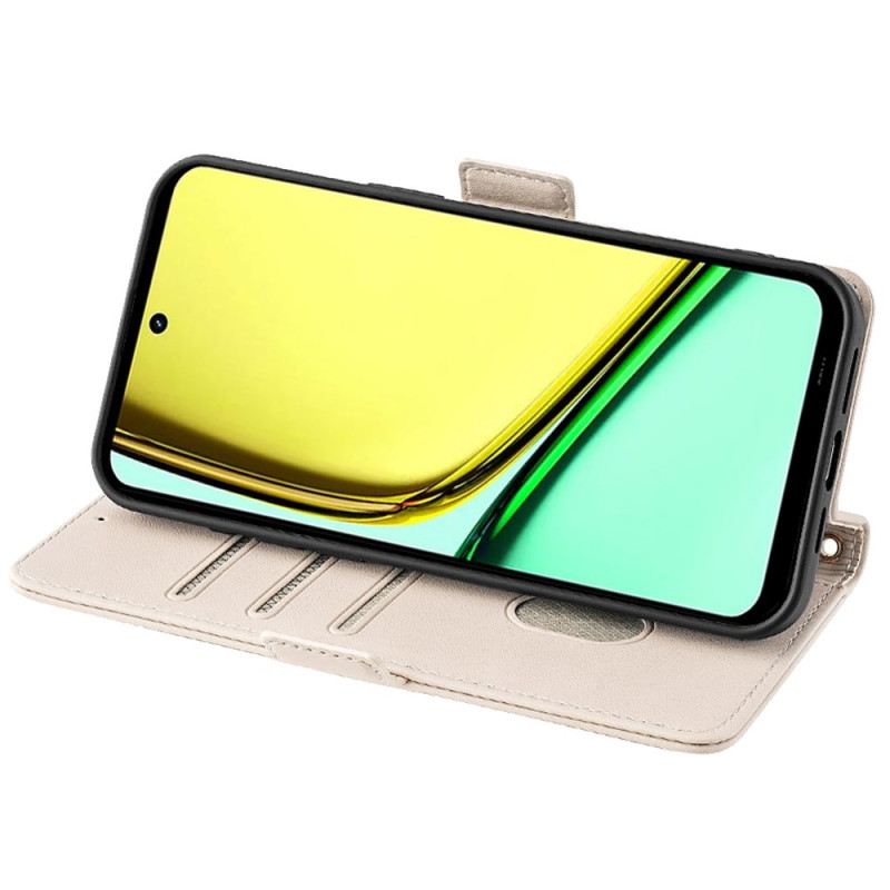 Lederhüllen Realme C67 Goldkette