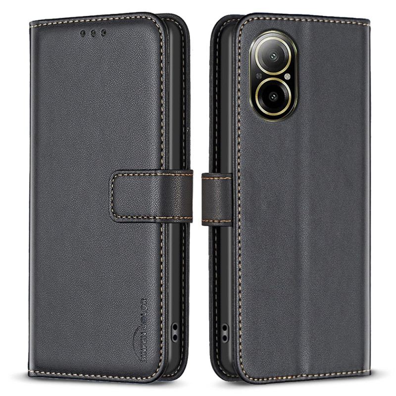 Lederhüllen Realme C67 Handyhülle Klassisch Binfen Color