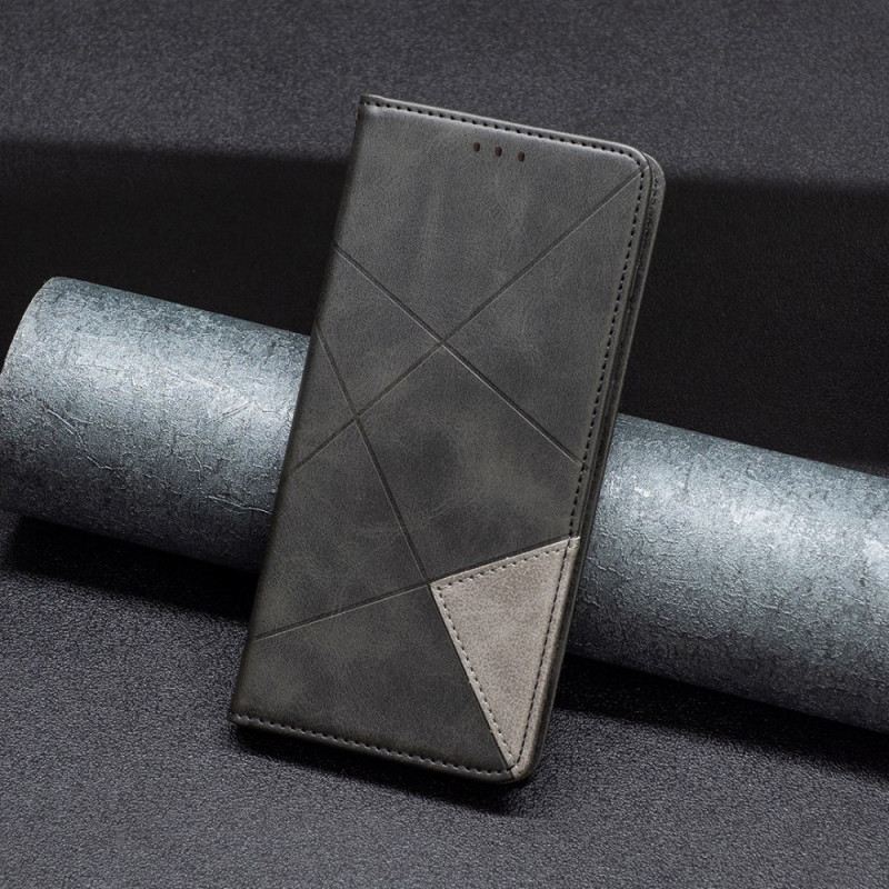 Flip Case Für Realme C53 Geometrisches Muster