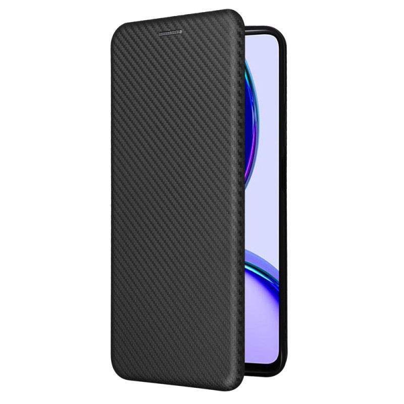 Flip Case Realme C53 Kohlefaser