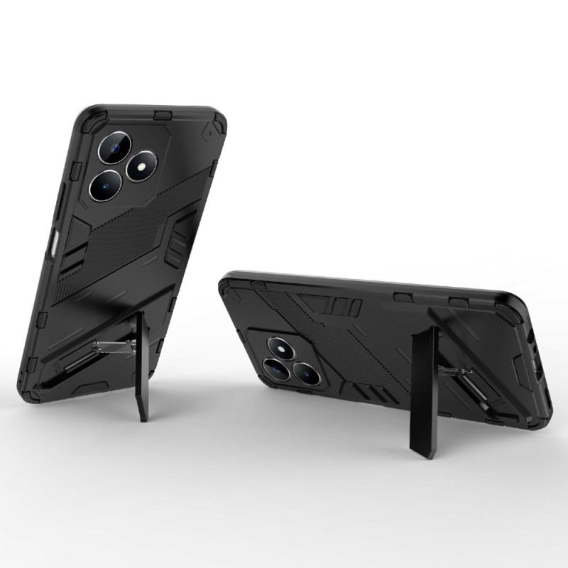Hülle Realme C53 Handyhülle Abnehmbarer Ständer Mit Zwei Positionen Für Freihändiges Tragen