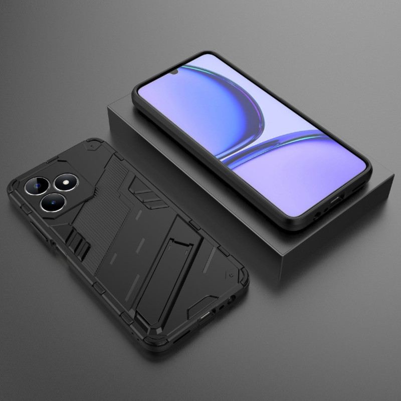 Hülle Realme C53 Handyhülle Abnehmbarer Ständer Mit Zwei Positionen Für Freihändiges Tragen