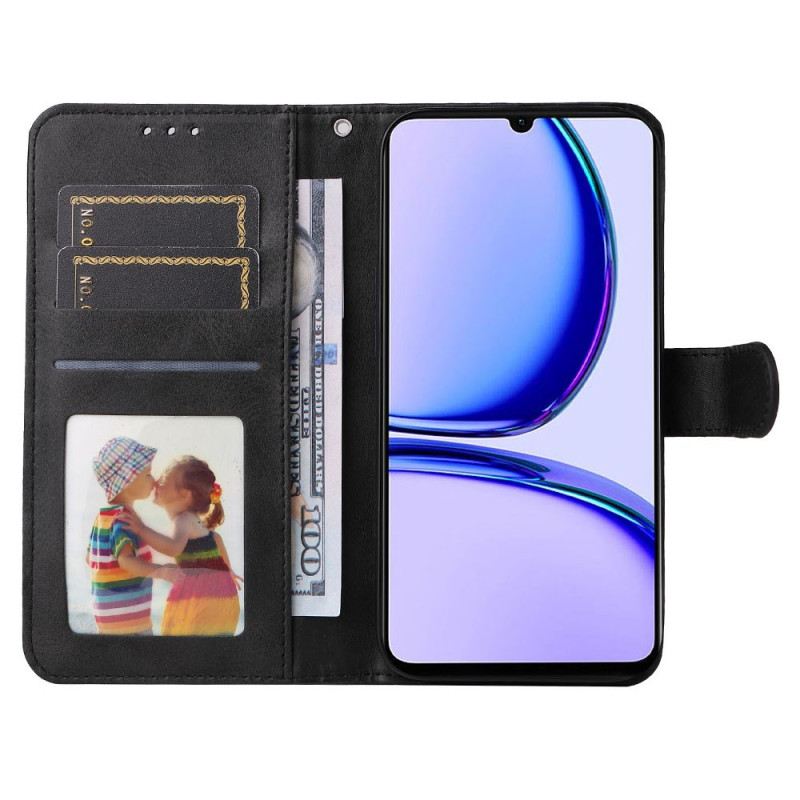 Lederhüllen Für Realme C53 Klassisch Mit Riemen