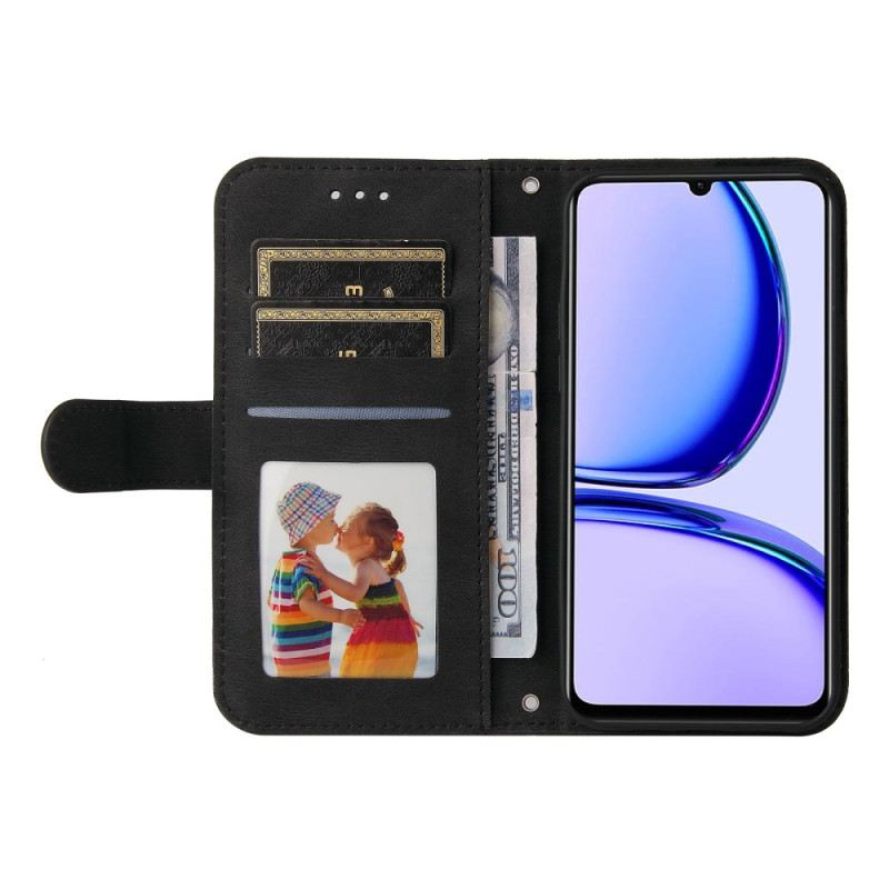 Lederhüllen Für Realme C53 Nietenmuster Mit Riemen