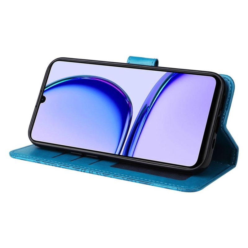 Lederhüllen Realme C53 Handyhülle Mandala Mit Riemen