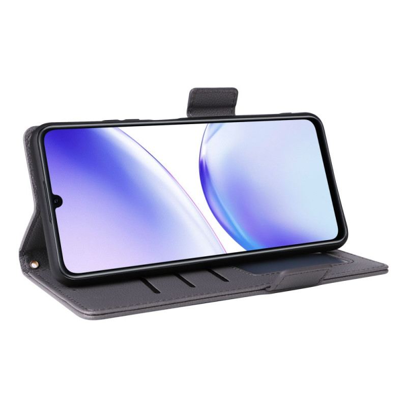 Lederhüllen Realme C53 Handyhülle Ultradünn Mit Trageband