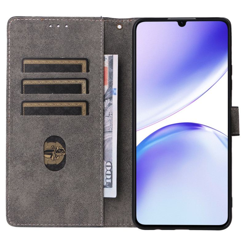 Lederhüllen Realme C53 Rfid-schutz Mit Trageband