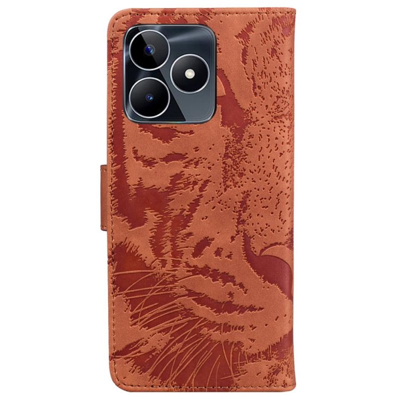 Lederhüllen Realme C53 Tigerprint