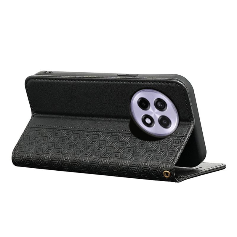 Flip Case Oneplus 13r Geldbörse Mit Riemen Und Karomuster