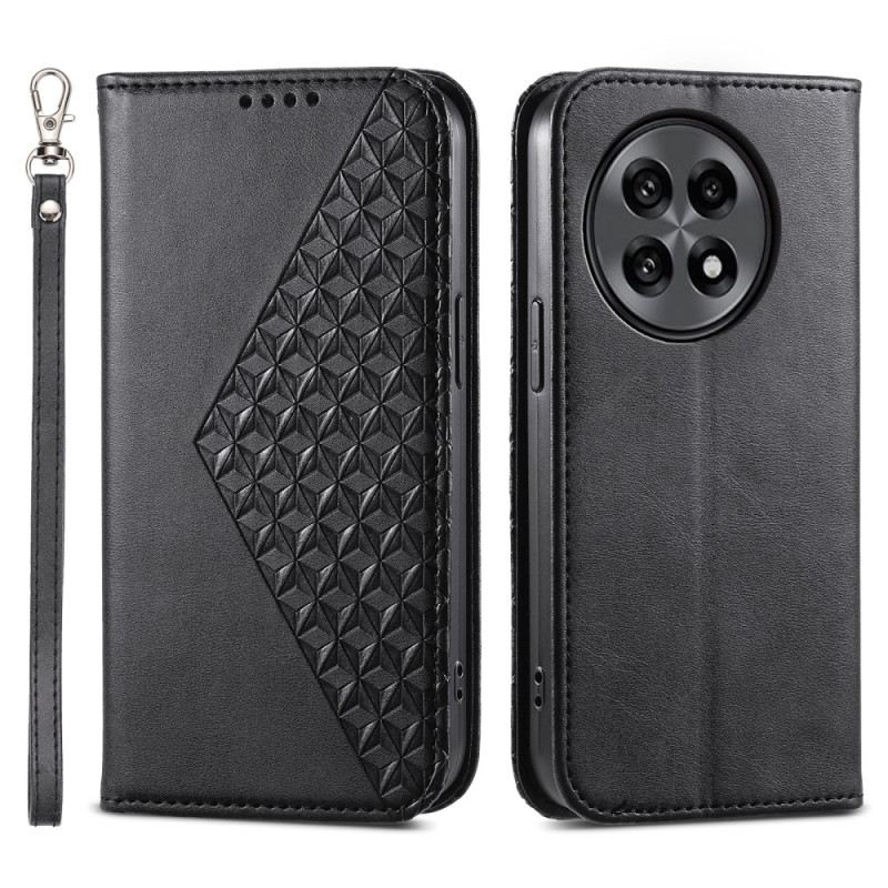 Flip Case Oneplus 13r Handyhülle Armband Mit Rautenmuster