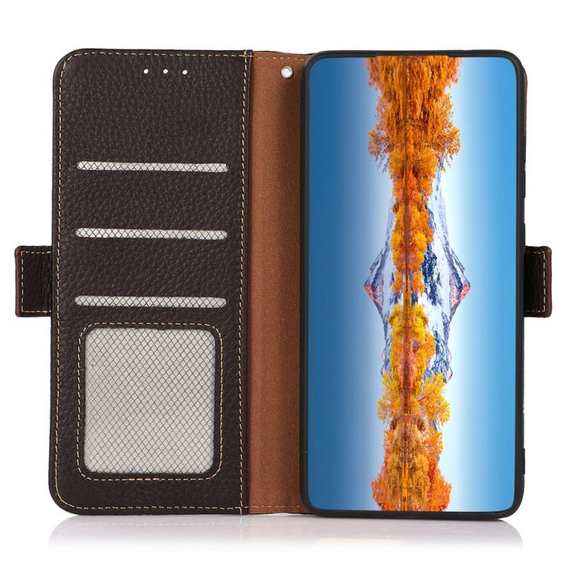 Lederhüllen Für Oneplus 13r Khazneh Leder-rfid-schutz