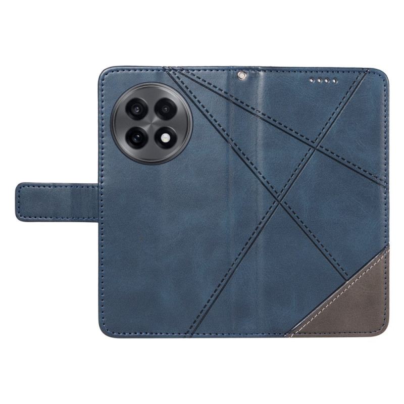 Lederhüllen Oneplus 13r Geometrisches Design