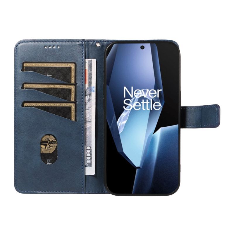 Lederhüllen Oneplus 13r Geometrisches Design