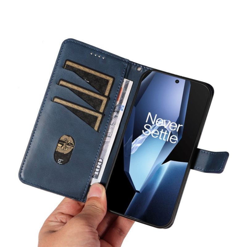 Lederhüllen Oneplus 13r Geometrisches Design